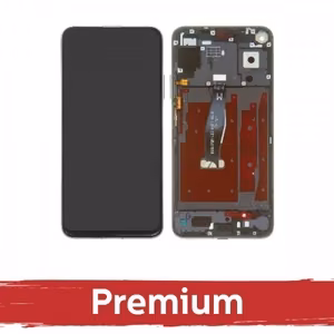 LCD displejs saderīgs ar Huawei Nova 5T / Honor 20 ar rāmi / melns / OEM
