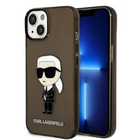Karl Lagerfeld Ikonik Karl viedtālruņa apvalks iPhone 14 Plus - melns