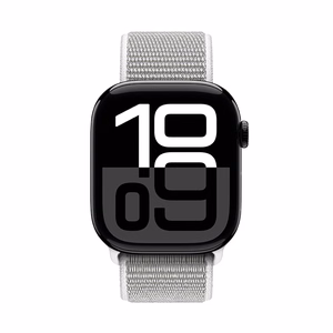 Crong Nylon Apple Watch sporta siksniņa, 44/45/46/49 mm, sudrabpelēka