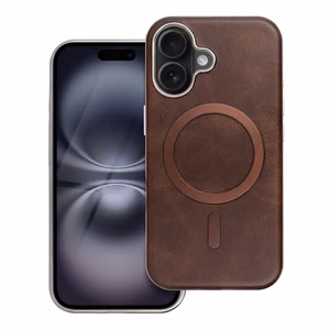 GENTLEMAN MAG COVER Viedtālruņa apvalks saderīgs ar MagSafe IPHONE 17 brūns