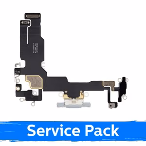 Uzlādes ligzda saderīga ar Apple iPhone 15 ar flex / dzeltens / (Service Pack)