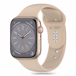 Tech-Protect силиконовый ремешок для Apple Watch 4 / 5 / 6 / 7 / 8 / 9 / SE / Ultra 1 / 2 (42 / 44 / 45 / 49 mm) - коричневый