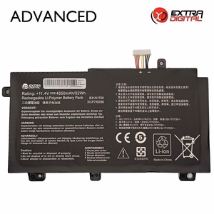 Klēpjdatora akumulators ASUS B31N1726, 4550 mAh, Extra Digital Advanced
