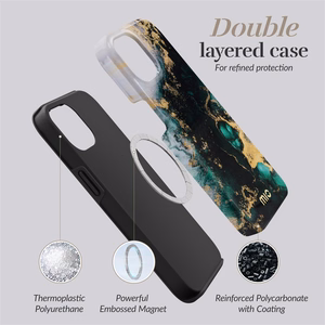 MIO Green Marble Magsafe maciņš iPhone 17 Pro Max