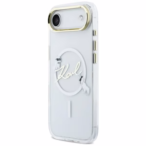 Karl Lagerfeld IML Choupettes Karl Script Logo MagSafe iPhone Air Maciņš - Clear