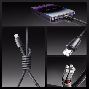 Joyroom S-A50 Unlimited Series 3A USB-A - Lightning Cable with Magnetic Organizer 1.2m - Gray