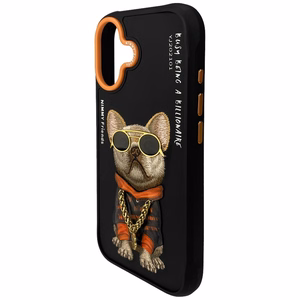 Nimmy Glasses Cool Dog viedtālruņa apvalks iPhone 17 - melns