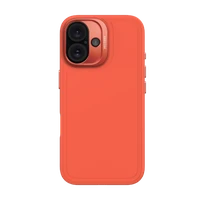 Decoded antimikrobiālais silikona Stacks aizmugurējais vāciņš ar MagSafe iPhone 16 – oranžs