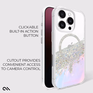 Case-Mate Karat Soap Bubble MagSafe vāciņš ierīcei iPhone 16 Pro, zaigojošs