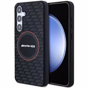 AMG silikona oglekļa raksta MagSafe apvalks Samsung Galaxy S24+ - melns