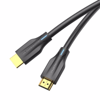 HDMI 2.1 Vention AANBF kabelis, 1 m, 8K 60 Hz / 4K 120 Hz (melns)