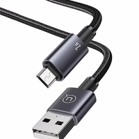 USAMS Kabelis USB na Micro-USB 2A 1,2m Fast Charging tērauda SJ668USB01 (US-SJ668)