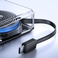 Joyroom JR-PR1 10000mAh 22.5W portatīvais lādētājs ar iebūvētu izvelkamu USB-C kabeli - melna