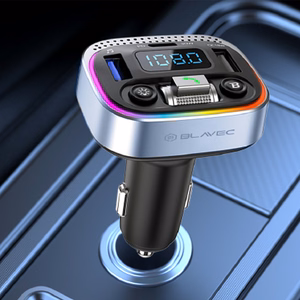 Blavec FM Transmitter Flash TR-04 MP3, Bluetooth - 2xUSB + Type C - QC3.0 18W PD 30W (TFMFTR04-B) black