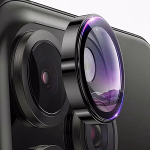 Temperēts stikls Tel Protect 3D objektīvam kamerai Samsung Galaxy S24 Ultra - melns (5 gab.)