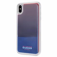 Guess GUHCI65GLCRE iPhone Xs Max sarkans cietais maciņš California Glow tumsā