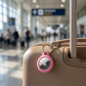 Tech-Protect Rough maciņš modelim Apple AirTag 1/2 – rozā
