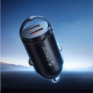 Orico MiniRing 30W 2x USB-C auto lādētājs - melns