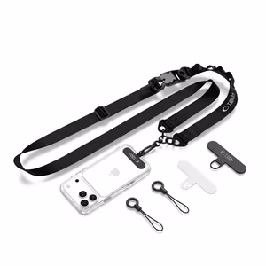 Tech-Protect C9S Rope Crossbody Phone Lanyard - Black