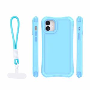 Safepop maciņš ar siksniņu priekš iPhone 11 zils