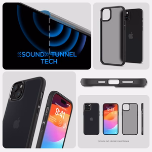 Spigen Ultra Hybrid vāciņš ierīcei iPhone 15 6.1", matēti melns