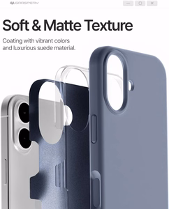 Case Mercury Pure Magsafe Silicon Case Apple iPhone 17 lavander gray