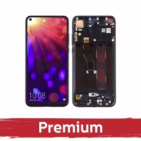 LCD Displejs Saderīgs ar Huawei Nova 4 ar Frame / Melns / OEM