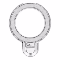 Tālruņa statīvs CIRCLE GLITTER – lipīgs – sudraba