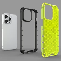 Honeycomb Case bruņu vāks ar TPU buferi iPhone 13 Pro caurspīdīgs