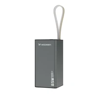 Portatīvais lādētājs Wozinsky K65+ 65W 30000mAh 2x USB-C, 1x USB-A 65W - pelēka