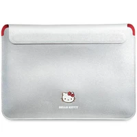 Hello Kitty PU Metal Logo apvalks 14" klēpjdatoram - sudraba