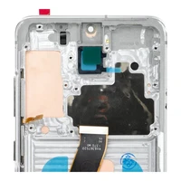 LCD ekrāns SAMSUNG S20 4G balts SOFT OLED ar rāmi