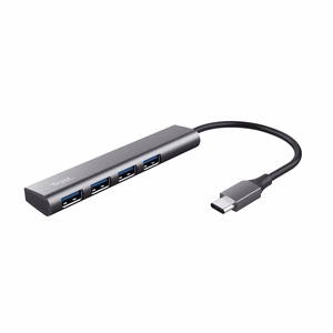 Trust Halyx USB 3.2 Gen 1 Type-A 5 Mbit/s sadalītājs pelēks