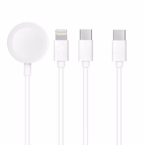 Cable 3in1 Type C to Lightning / Typ C / Apple Watch 3W 2A C3169 1,2 m white