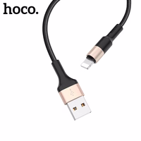 USB kabelis Hoco X26 Lightning 1.0m melns-zelts