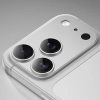 Benks rūdītais stikls Glass Warrior metāla integrēts lēcas aizsargs (C069) Iphone 17 Pro (3 lēcas) zils