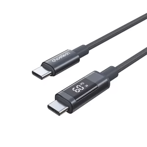 Choetech XCC-1068 PD 60W USB-C to USB-C Cable with Display 1.2m - black