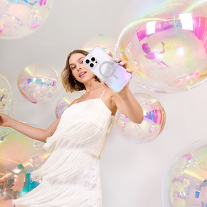 Case-Mate Karat MagSafe vāciņš ierīcei iPhone 16 Pro Max, hologrāfisks Soap Bubble