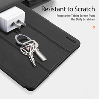 Dux Ducis Domo atverams un gudrs miega apvalks planšetdatoram Samsung Galaxy Tab S9 - melns