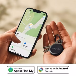 Chipolo LOOP — перезаряжаемый Bluetooth-трекер с силиконовой петлей для устройств на базе iOS и Android, цвет «Charcoal»