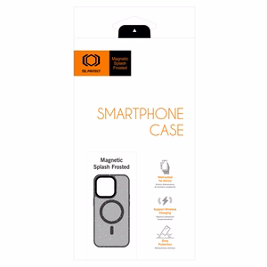 Tel Protect Magnētiskais Splash Matētais melnais apvalks viedtālrunim iPhone 15 Pro