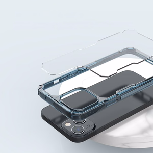 Nillkin Nature Pro viedtālruņa apvalks iPhone 14 Plus, bruņu vāciņš, zils