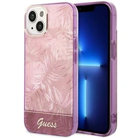 Guess GUHCP14MHGJGHP iPhone 14 Plus 6.7 "rozā/rozā cietais apvalks Jungle Collection