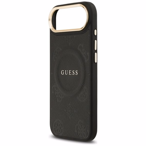 Guess Peony Hot Stamp MagSafe viedtālruņa apvalks iPhone Air – melns