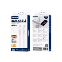 JELLICO kabelis B29 USB-C - USB-C PD 60W 1M balts