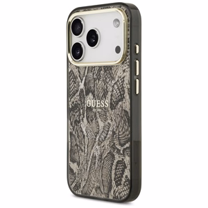 Guess Python Pattern Magnētiskais apvalks iPhone 17 Pro Max (m) - brūns