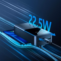 Portatīvais lādētājs Joyroom "QP193" Melns 30000mAh (22.5W / LED displejs)