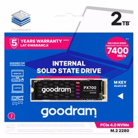 Goodram PX700 SSD SSDPR-PX700-02T-80 internal solid state drive M.2 2.05 TB PCI Express 4.0 NVMe 3D NAND