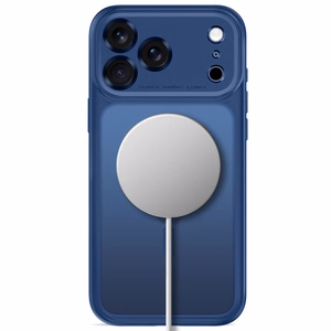 Tech-Protect MagPeak MagSafe CC maciņš, paredzēts iPhone 18 Pro Max / 17 Pro Max, matēti tumši zils