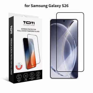 TOTI PREMIUM rūdīts stikls 2.5D ekrāna aizsargs pilnam virsmai priekš Samsung Galaxy S26